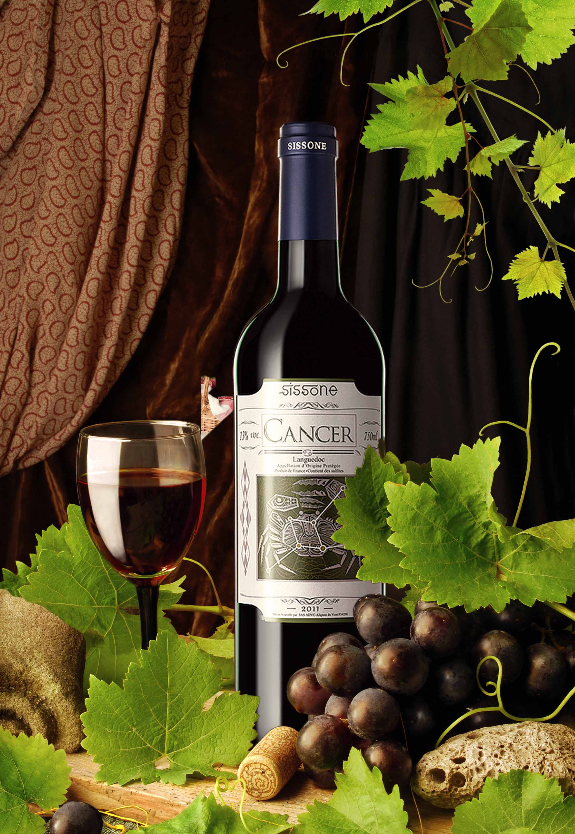 法國sissone十二星座紅酒產(chǎn)品圖